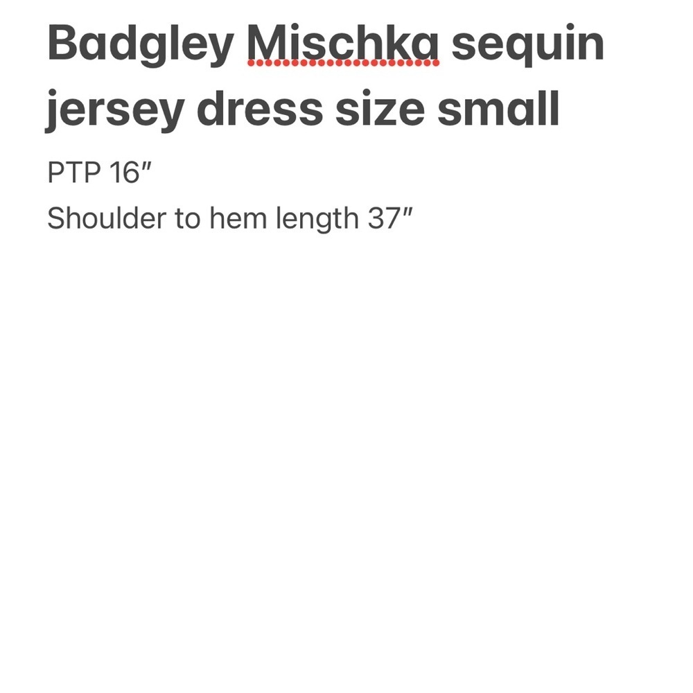 Badgley Mischka Black Sequin Jersey Long Sleeve Dress open Draped Back sz Small - Picture 9 of 9